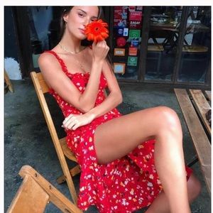 Realisation Par Red Floral Dress